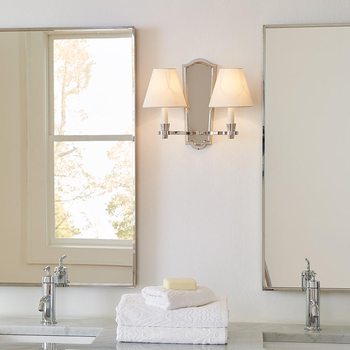 VISUAL COMFORT STUDIO, PAISLEY DOUBLE SCONCE, WALL SCONCES