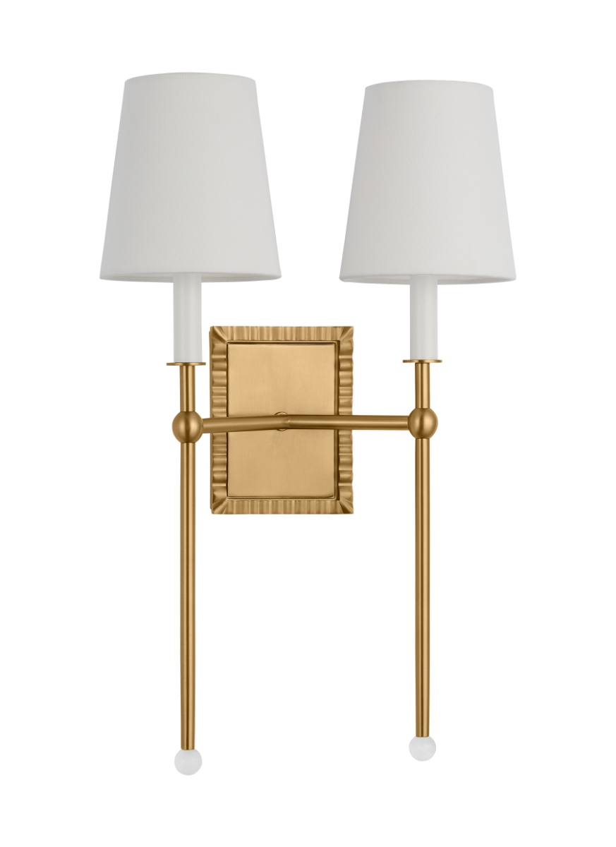VISUAL COMFORT & CO., BAXLEY DOUBLE SCONCE, WALL SCONCES