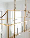 VISUAL COMFORT & CO., SOUTHOLD LINEAR LANTERN, CHANDELIER LIGHT