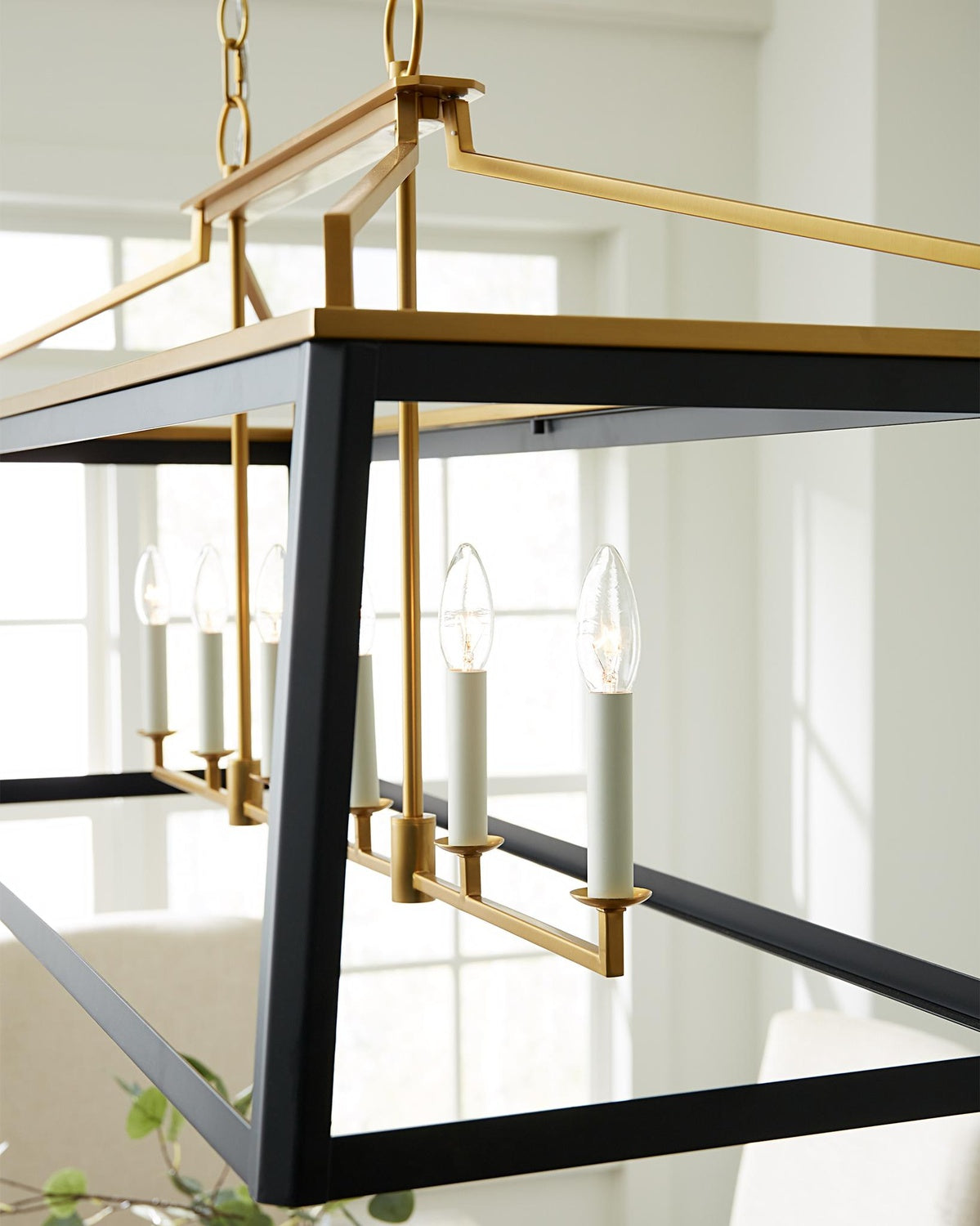 VISUAL COMFORT & CO., CARLOW LINEAR LANTERN, CHANDELIER LIGHT