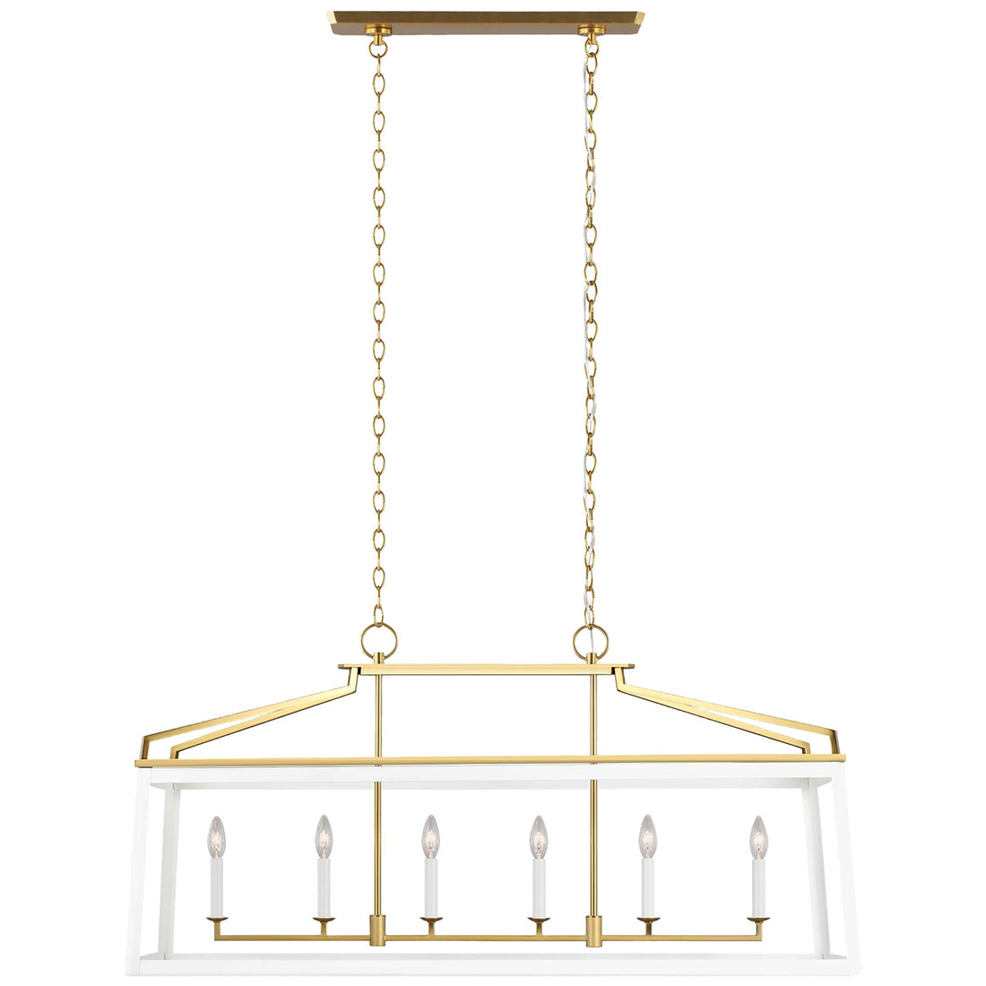 VISUAL COMFORT STUDIO, CARLOW LINEAR LANTERN, CHANDELIER LIGHT