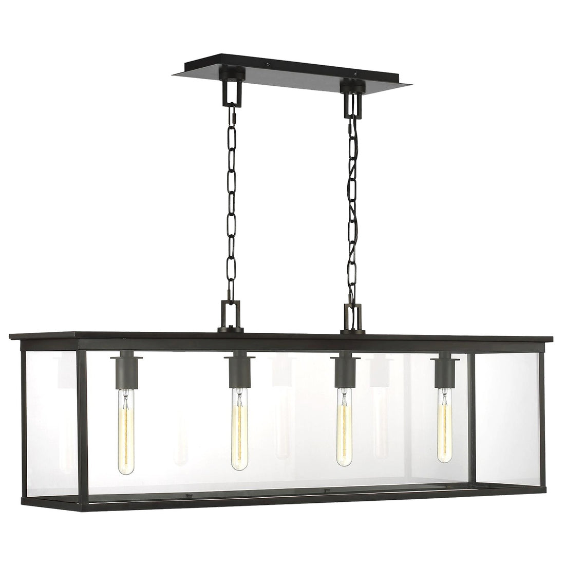 VISUAL COMFORT & CO., FREEPORT LINEAR OUTDOOR CHANDELIER, OUTDOOR CEILING LIGHTS