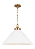 VISUAL COMFORT & CO., WELLFLEET WIDE CONE PENDANT, PENDANT LIGHT