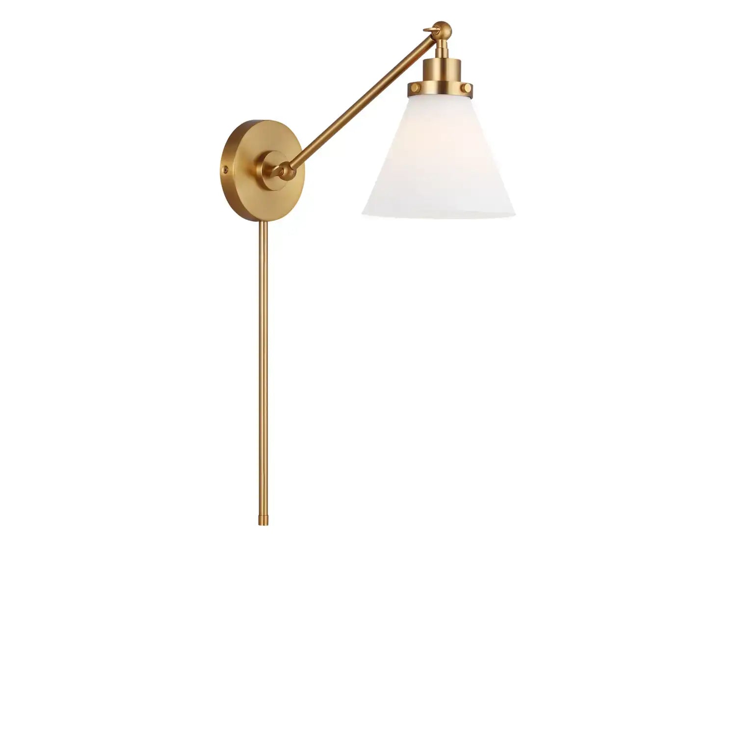 VISUAL COMFORT STUDIO, WELLFLEET ONE-ARM CONE SCONCE, WALL SCONCES