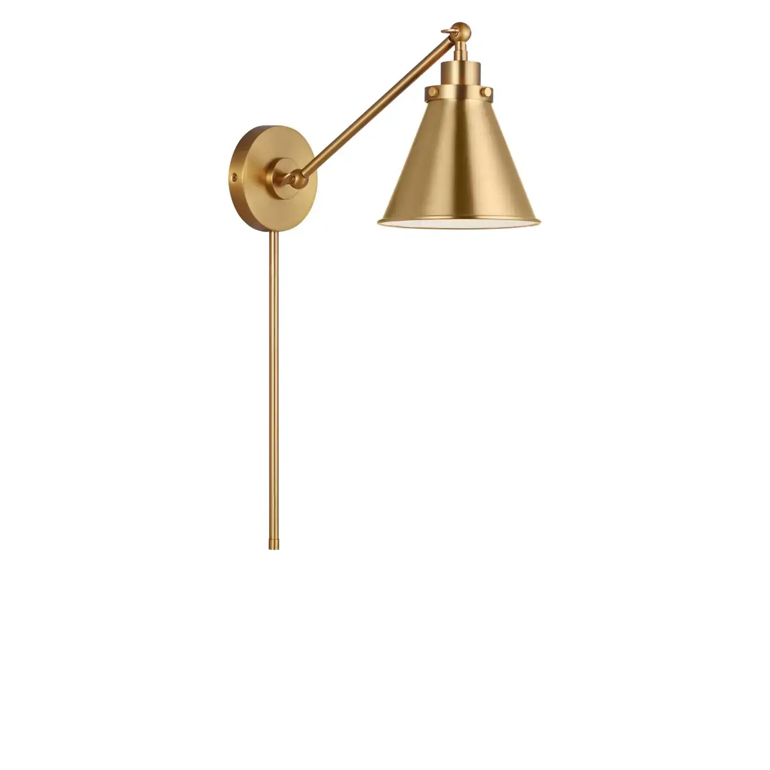 VISUAL COMFORT STUDIO, WELLFLEET ONE-ARM CONE SCONCE, WALL SCONCES