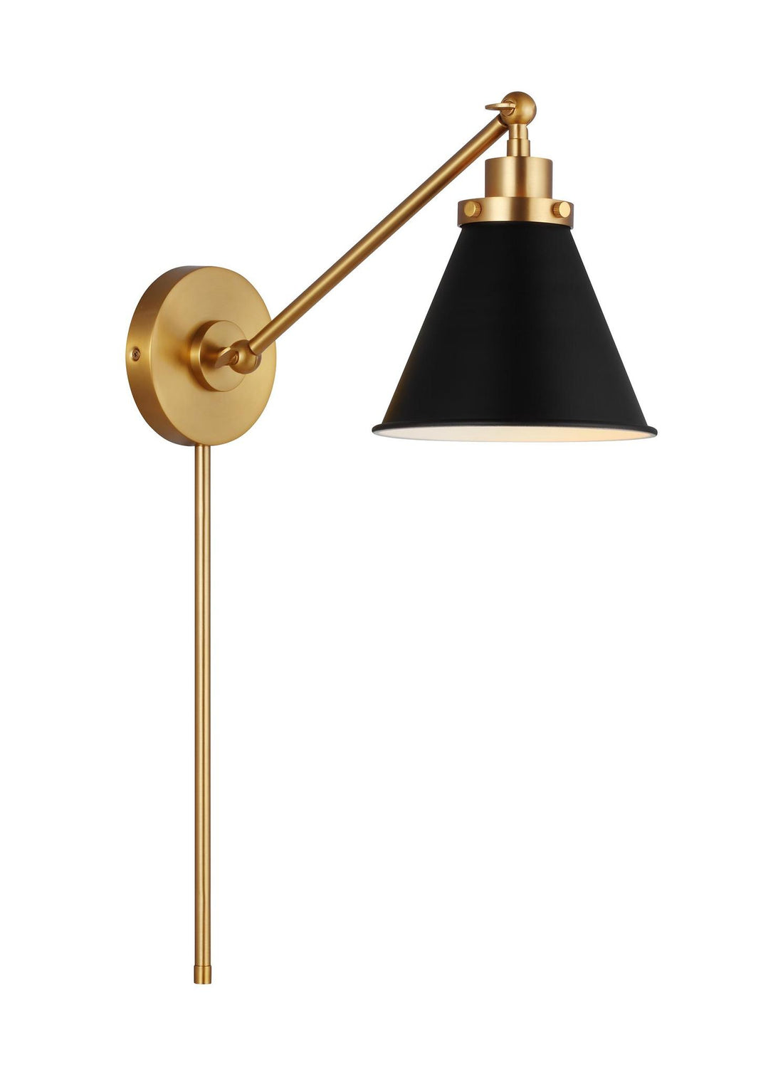 VISUAL COMFORT & CO., WELLFLEET SINGLE ARM CONE TASK SCONCE, WALL SCONCES