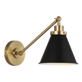 VISUAL COMFORT & CO., WELLFLEET SINGLE ARM CONE TASK SCONCE, WALL SCONCES