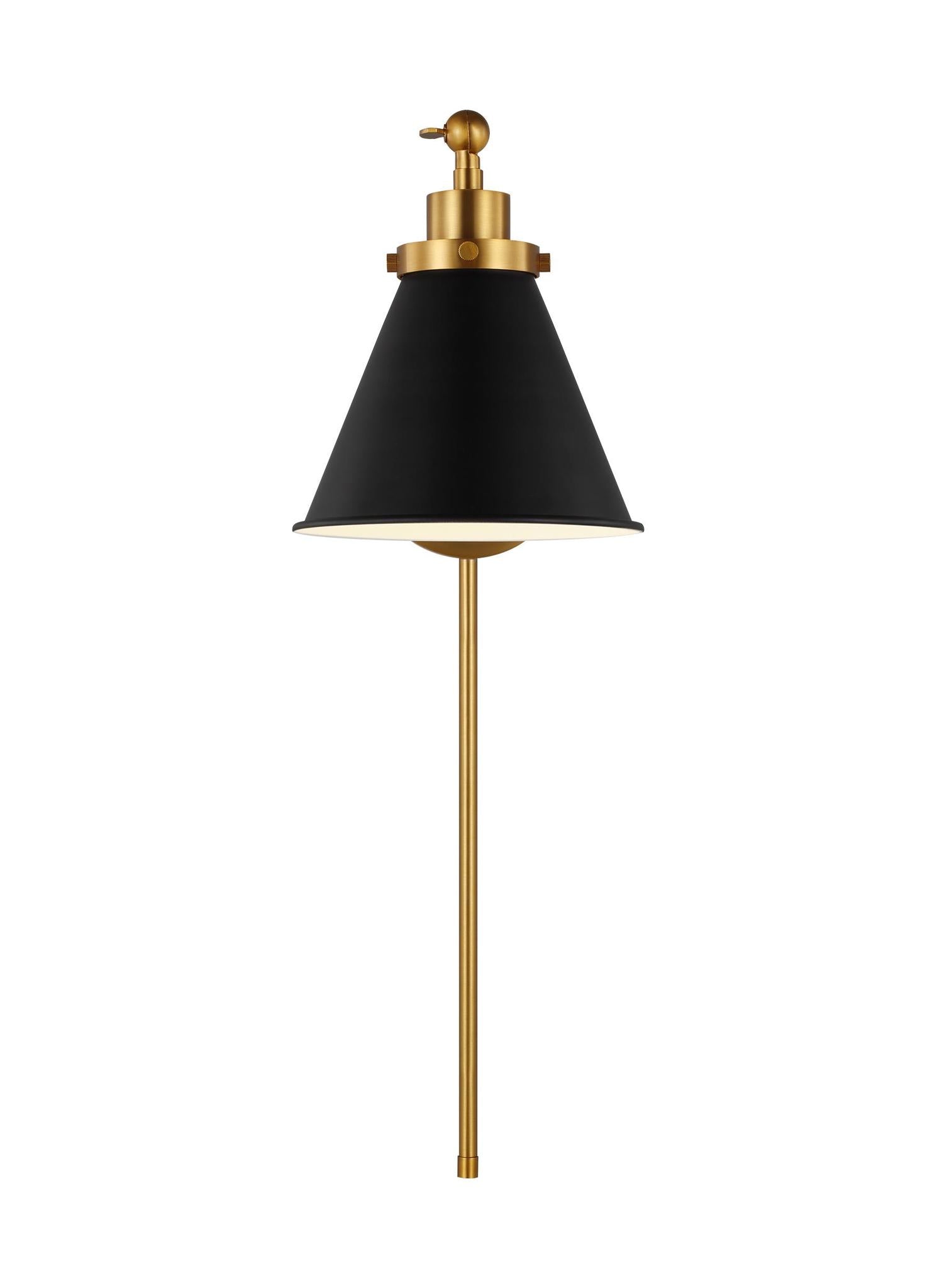 VISUAL COMFORT STUDIO, WELLFLEET SINGLE ARM CONE TASK SCONCE, WALL SCONCES