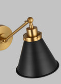 VISUAL COMFORT STUDIO, WELLFLEET SINGLE ARM CONE TASK SCONCE, WALL SCONCES