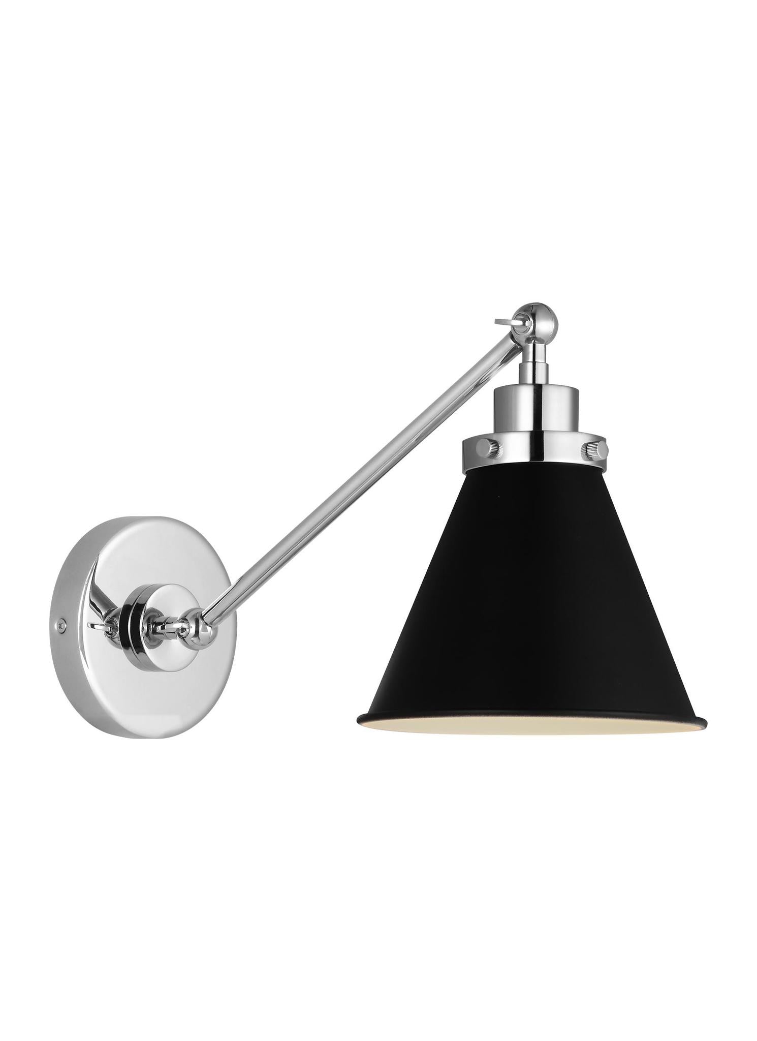 VISUAL COMFORT & CO., WELLFLEET SINGLE ARM CONE TASK SCONCE, WALL SCONCES