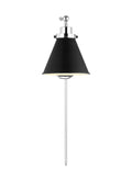 VISUAL COMFORT & CO., WELLFLEET SINGLE ARM CONE TASK SCONCE, WALL SCONCES