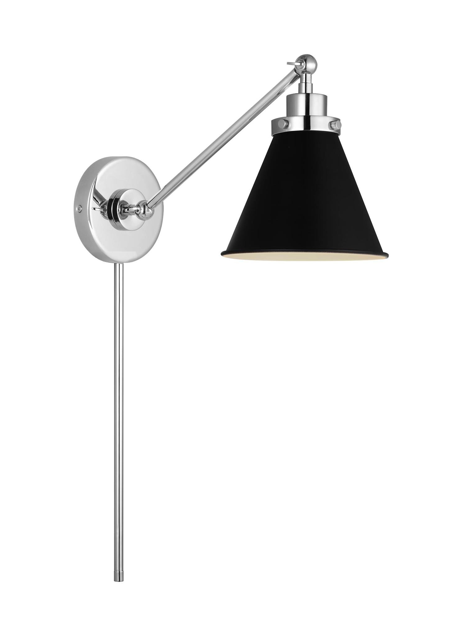VISUAL COMFORT & CO., WELLFLEET SINGLE ARM CONE TASK SCONCE, WALL SCONCES