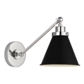 VISUAL COMFORT & CO., WELLFLEET SINGLE ARM CONE TASK SCONCE, WALL SCONCES