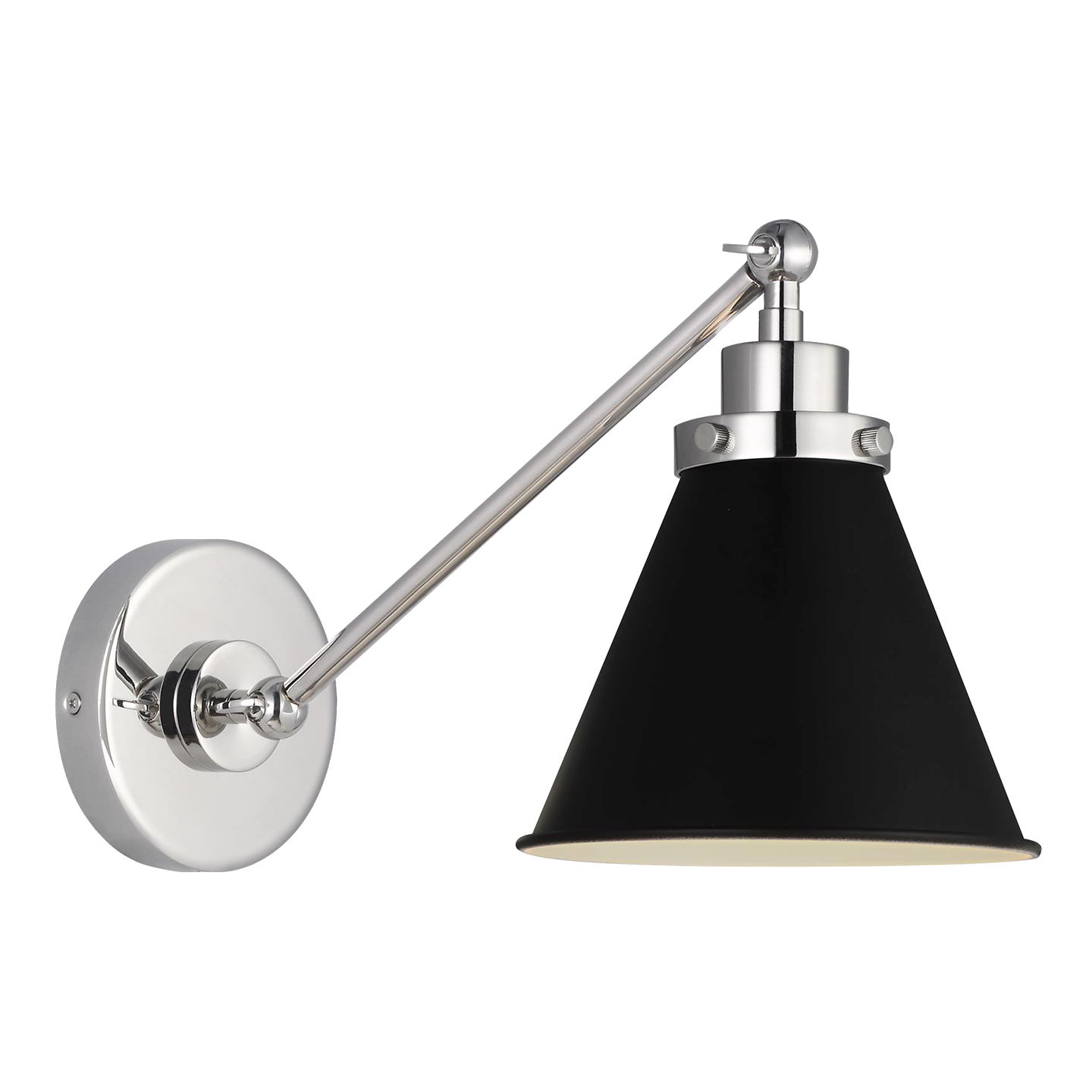 VISUAL COMFORT STUDIO, WELLFLEET SINGLE ARM CONE TASK SCONCE, WALL SCONCES