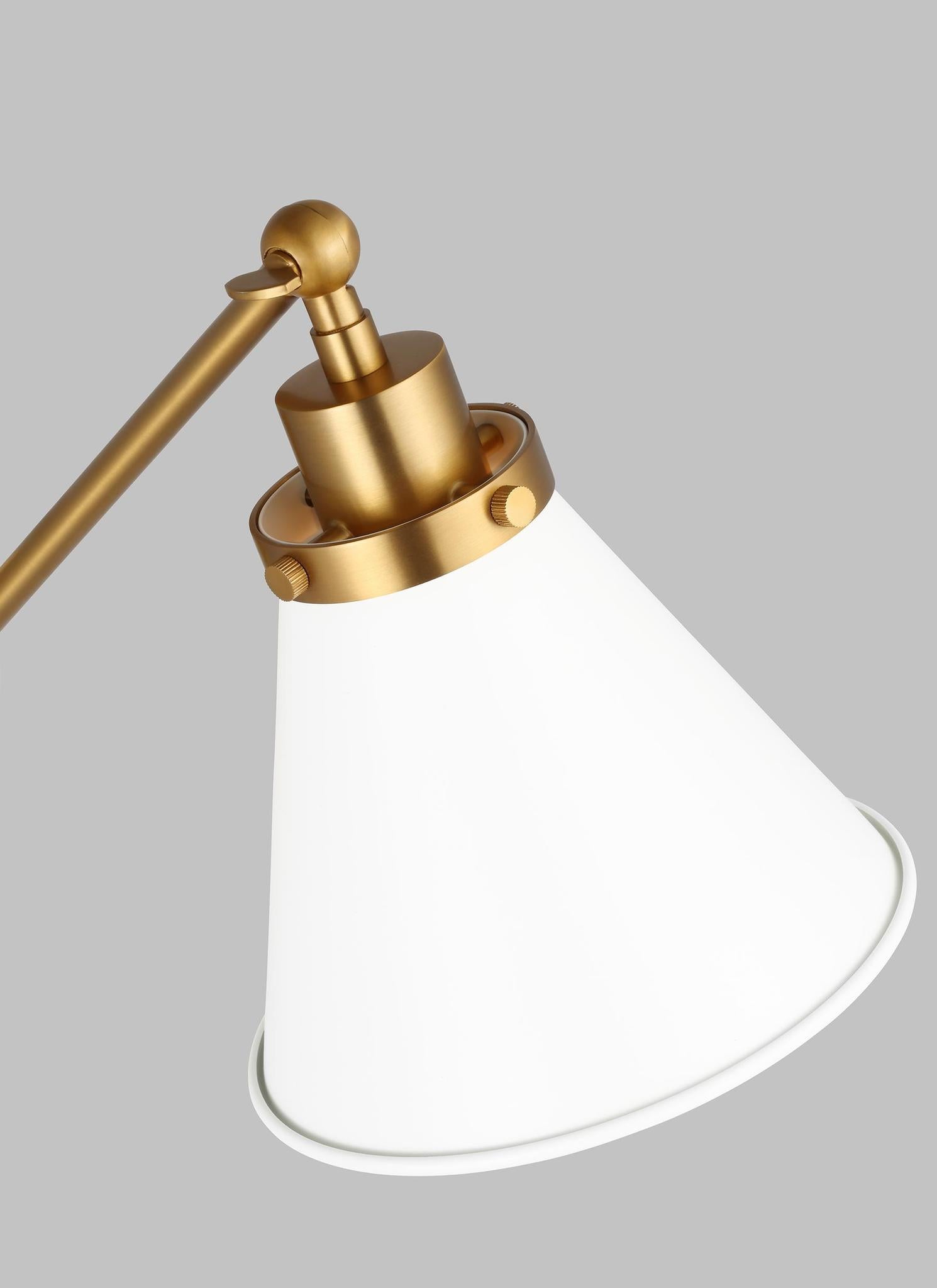 VISUAL COMFORT & CO., WELLFLEET SINGLE ARM CONE TASK SCONCE, WALL SCONCES