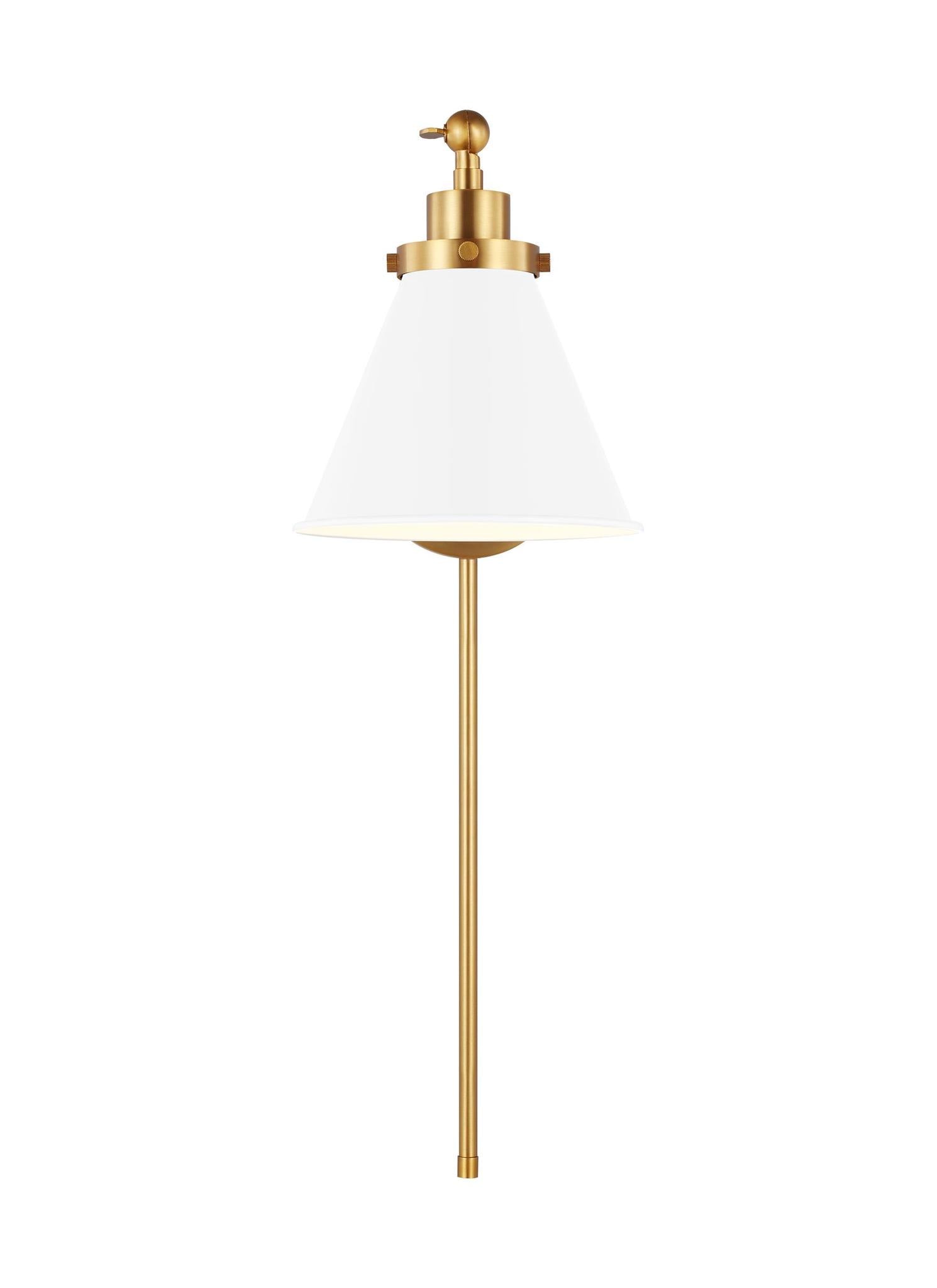 VISUAL COMFORT & CO., WELLFLEET SINGLE ARM CONE TASK SCONCE, WALL SCONCES