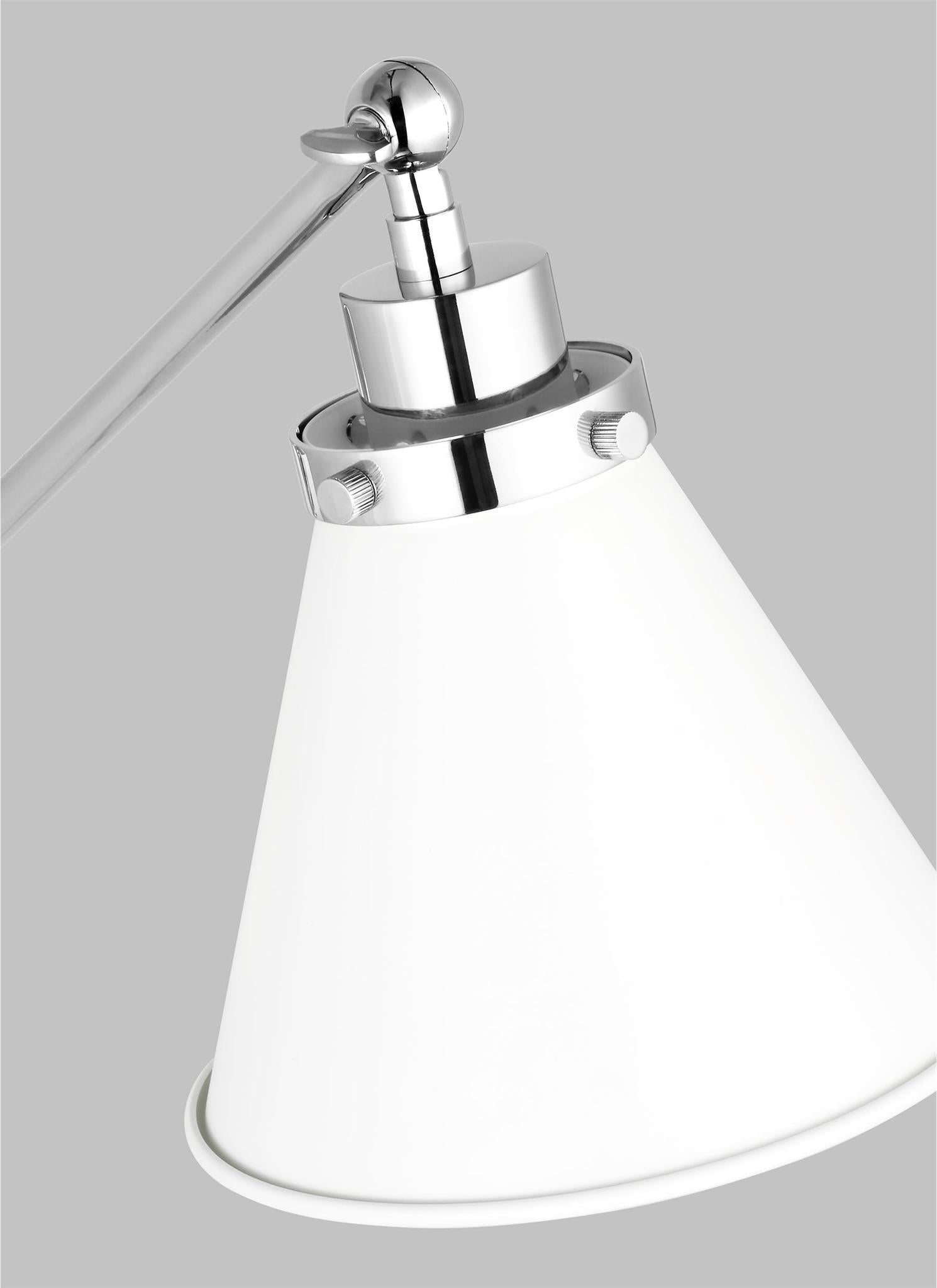 VISUAL COMFORT & CO., WELLFLEET SINGLE ARM CONE TASK SCONCE, WALL SCONCES