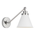 VISUAL COMFORT & CO., WELLFLEET SINGLE ARM CONE TASK SCONCE, WALL SCONCES