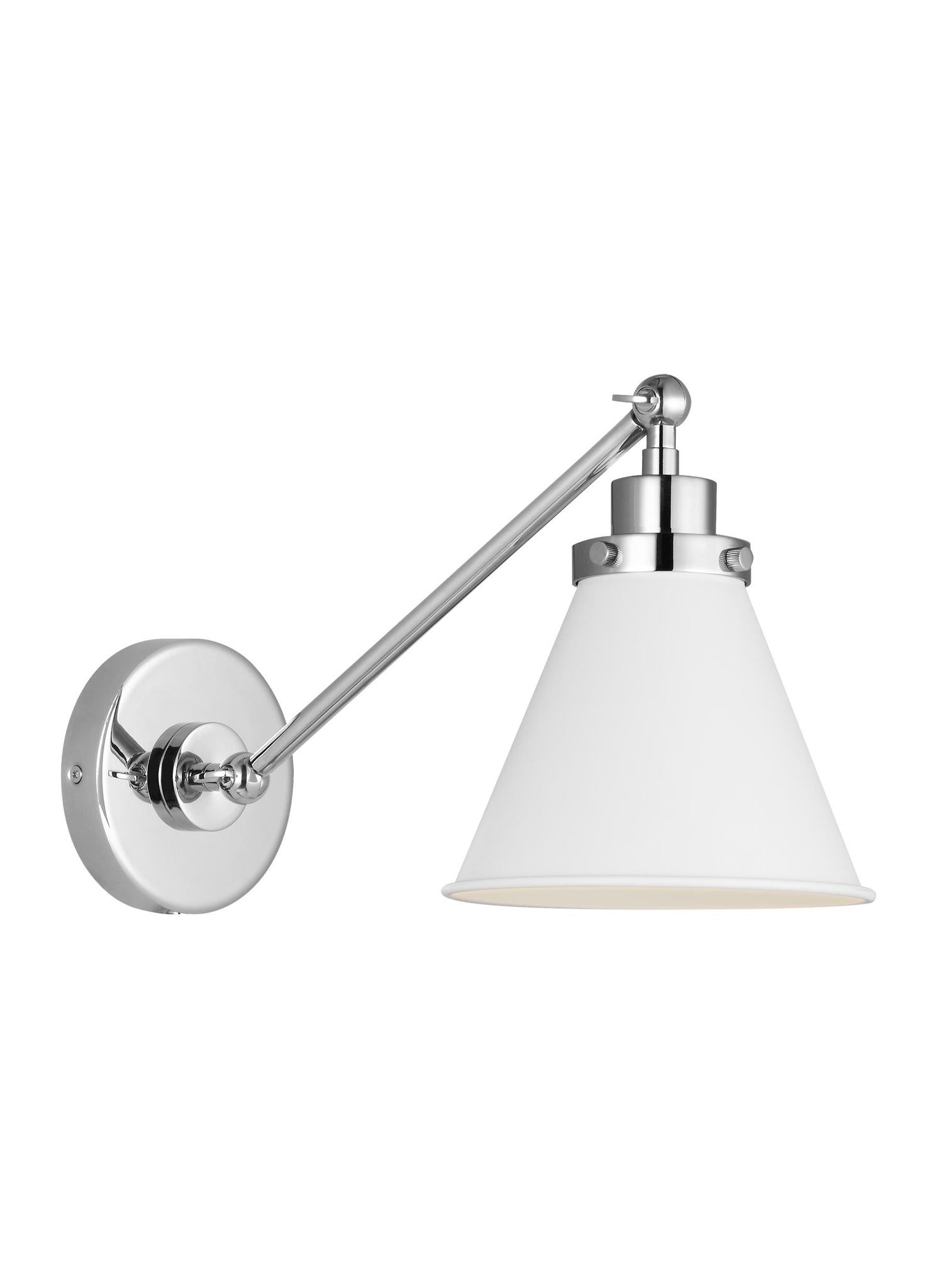 VISUAL COMFORT & CO., WELLFLEET SINGLE ARM CONE TASK SCONCE, WALL SCONCES