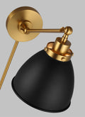VISUAL COMFORT STUDIO, WELLFLEET SINGLE ARM DOME TASK SCONCE, WALL SCONCES