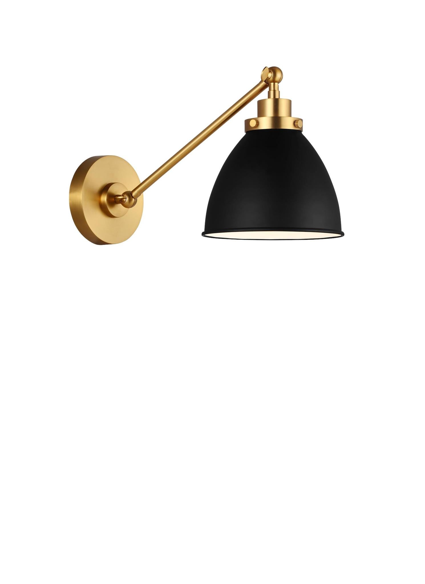 VISUAL COMFORT STUDIO, WELLFLEET SINGLE ARM DOME TASK SCONCE, WALL SCONCES