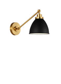 VISUAL COMFORT & CO., WELLFLEET SINGLE ARM DOME TASK SCONCE, WALL SCONCES