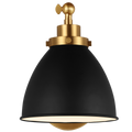 VISUAL COMFORT & CO., WELLFLEET SINGLE ARM DOME TASK SCONCE, WALL SCONCES