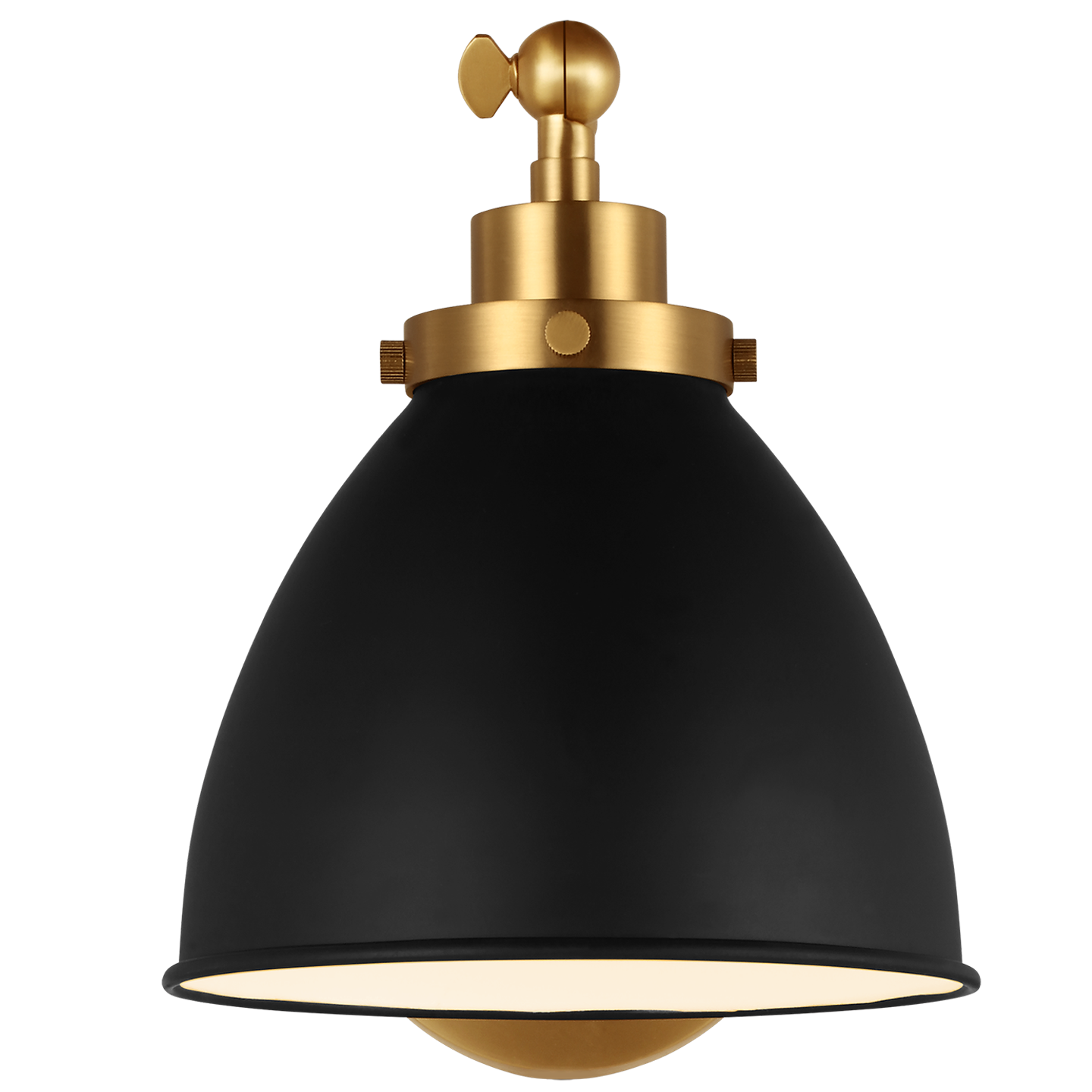 VISUAL COMFORT & CO., WELLFLEET SINGLE ARM DOME TASK SCONCE, WALL SCONCES