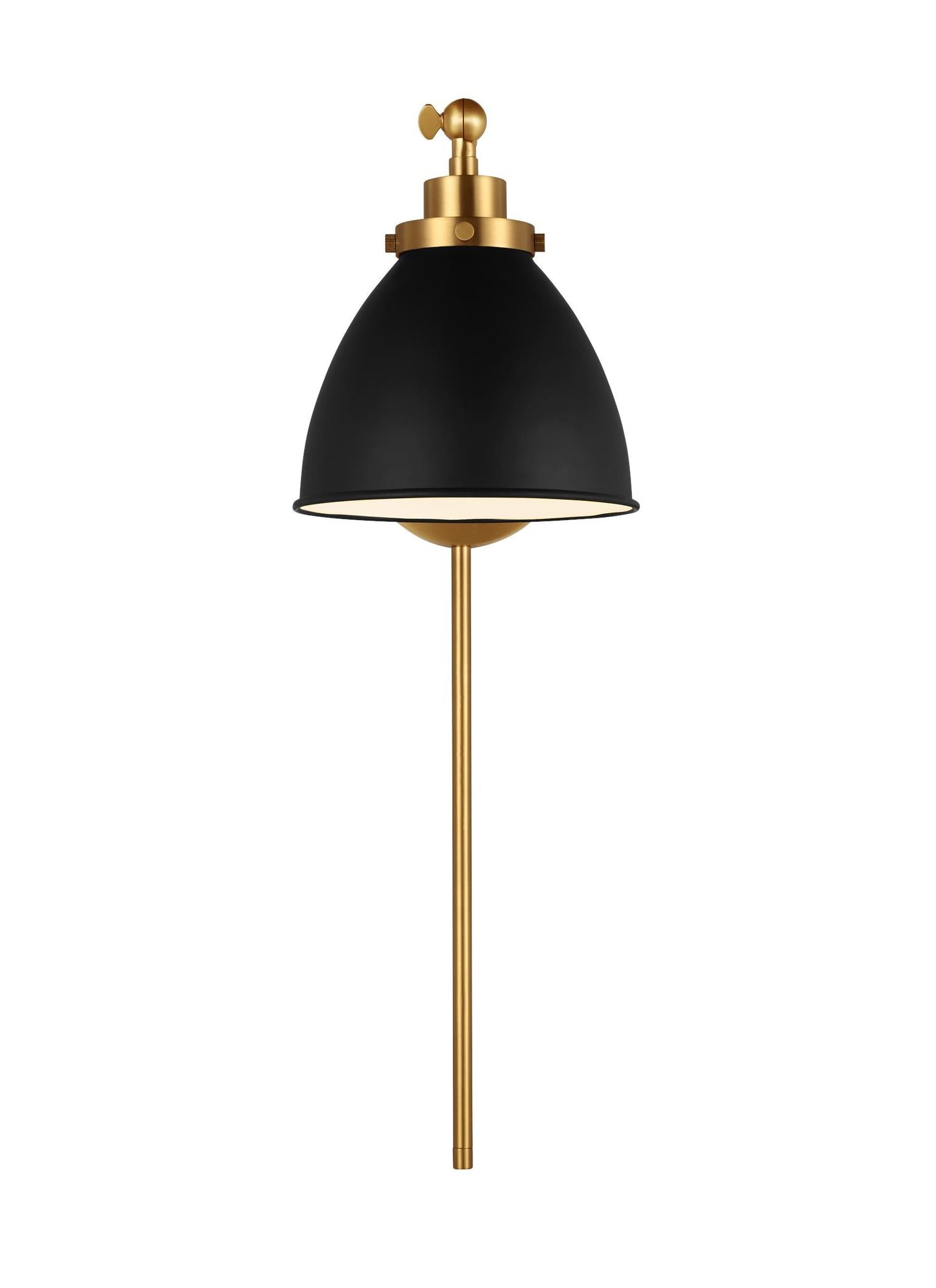 VISUAL COMFORT & CO., WELLFLEET SINGLE ARM DOME TASK SCONCE, WALL SCONCES
