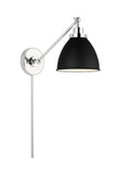 VISUAL COMFORT STUDIO, WELLFLEET SINGLE ARM DOME TASK SCONCE, WALL SCONCES