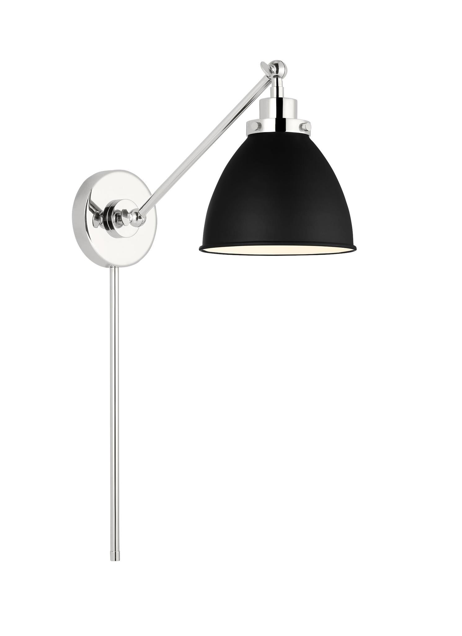 VISUAL COMFORT STUDIO, WELLFLEET SINGLE ARM DOME TASK SCONCE, WALL SCONCES