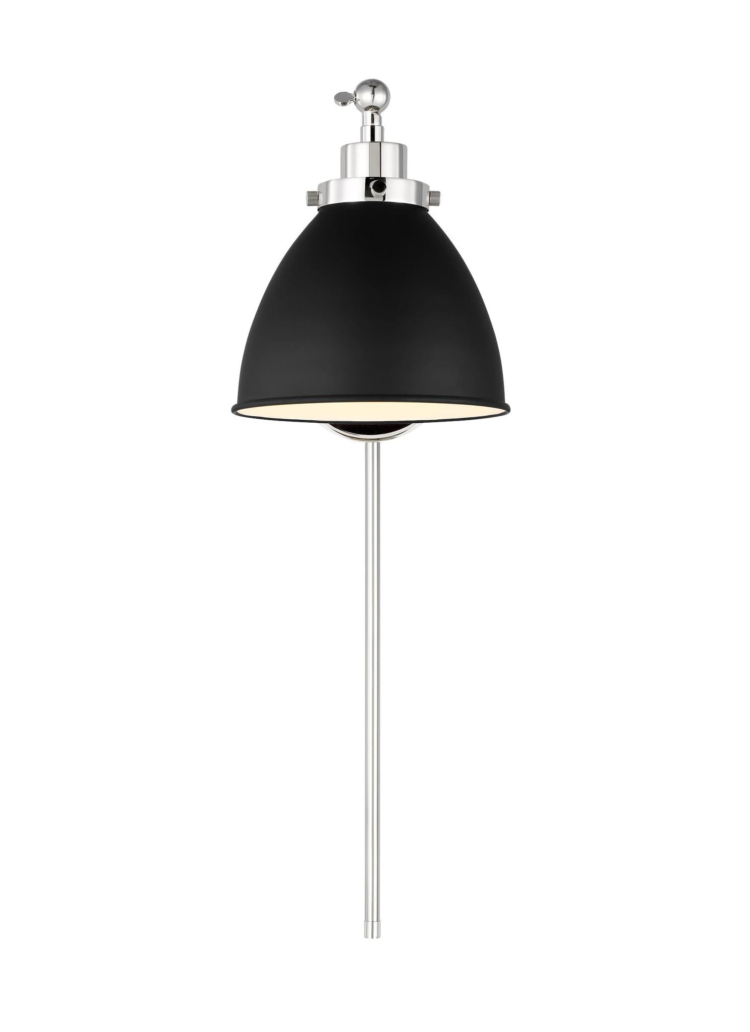 VISUAL COMFORT & CO., WELLFLEET SINGLE ARM DOME TASK SCONCE, WALL SCONCES