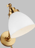 VISUAL COMFORT & CO., WELLFLEET SINGLE ARM DOME TASK SCONCE, WALL SCONCES