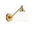 VISUAL COMFORT & CO., WELLFLEET SINGLE ARM DOME TASK SCONCE, WALL SCONCES
