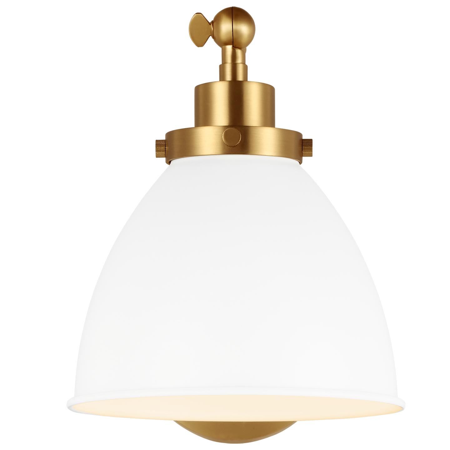 VISUAL COMFORT & CO., WELLFLEET SINGLE ARM DOME TASK SCONCE, WALL SCONCES