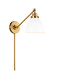 VISUAL COMFORT STUDIO, WELLFLEET SINGLE ARM DOME TASK SCONCE, WALL SCONCES