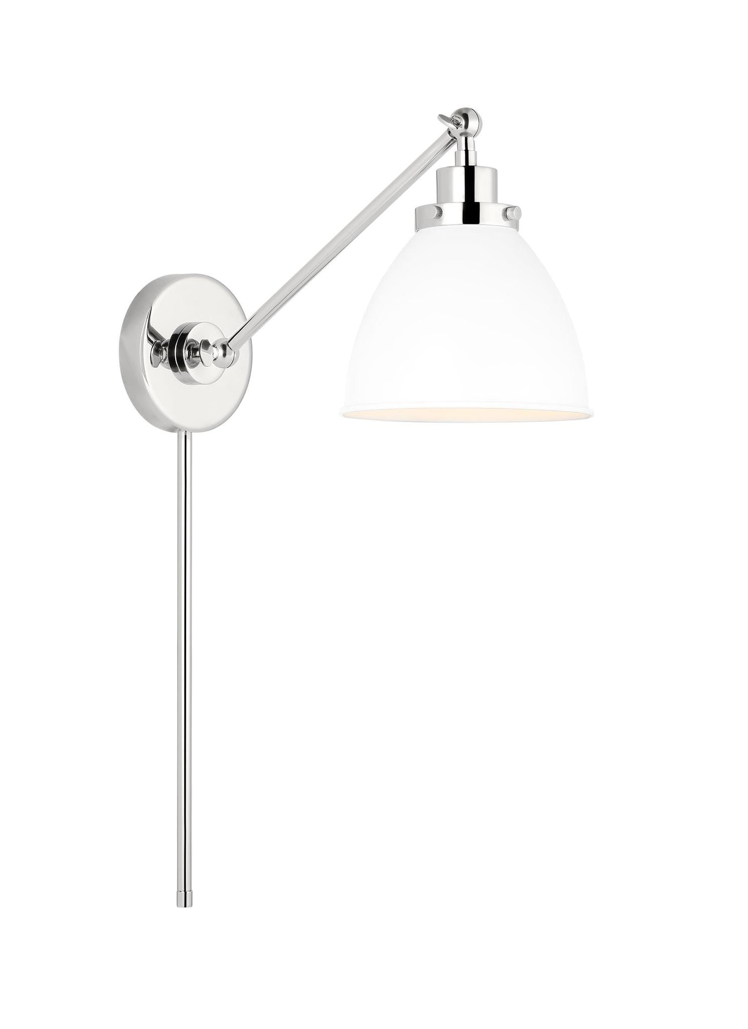 VISUAL COMFORT & CO., WELLFLEET SINGLE ARM DOME TASK SCONCE, WALL SCONCES