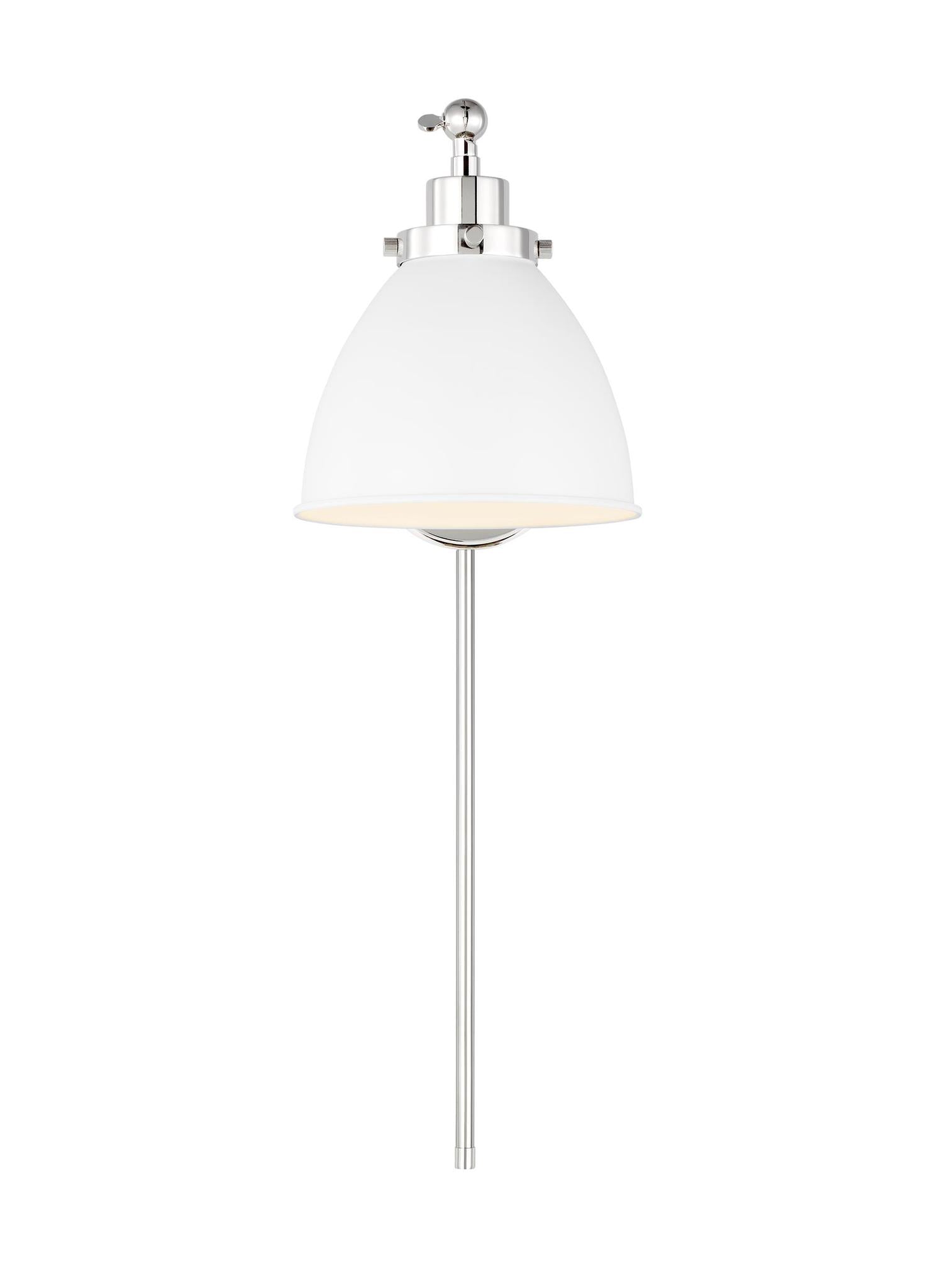 VISUAL COMFORT & CO., WELLFLEET SINGLE ARM DOME TASK SCONCE, WALL SCONCES