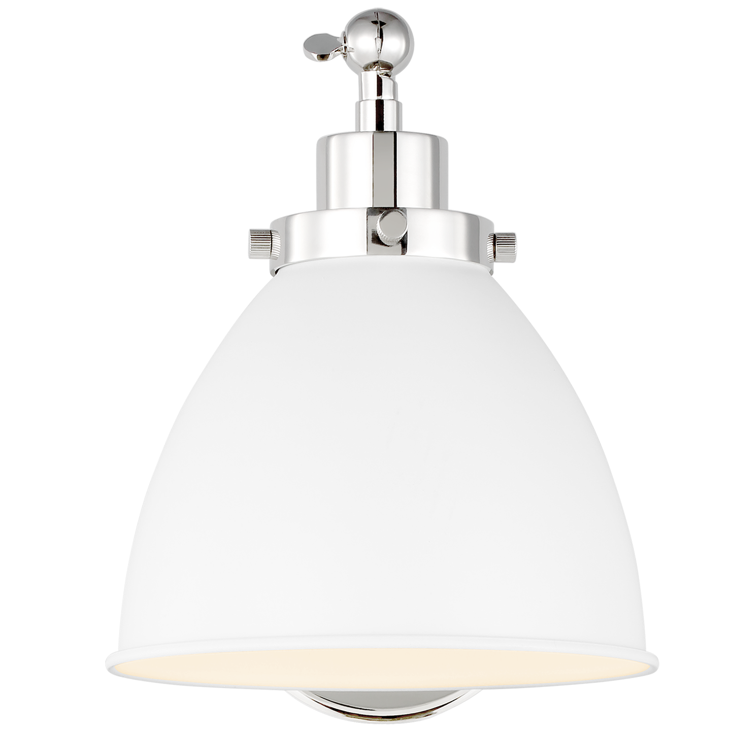 VISUAL COMFORT & CO., WELLFLEET SINGLE ARM DOME TASK SCONCE, WALL SCONCES
