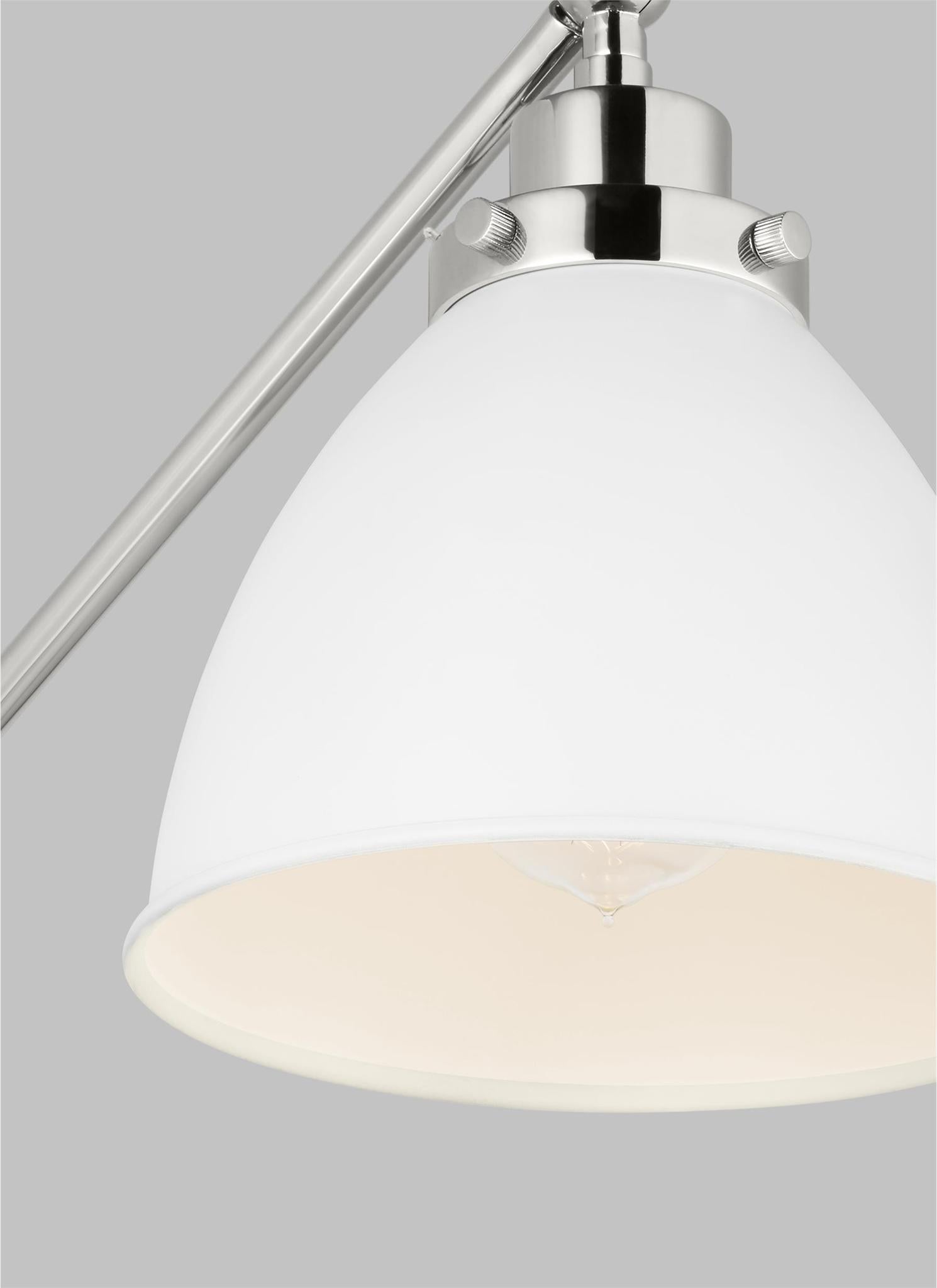 VISUAL COMFORT STUDIO, WELLFLEET SINGLE ARM DOME TASK SCONCE, WALL SCONCES