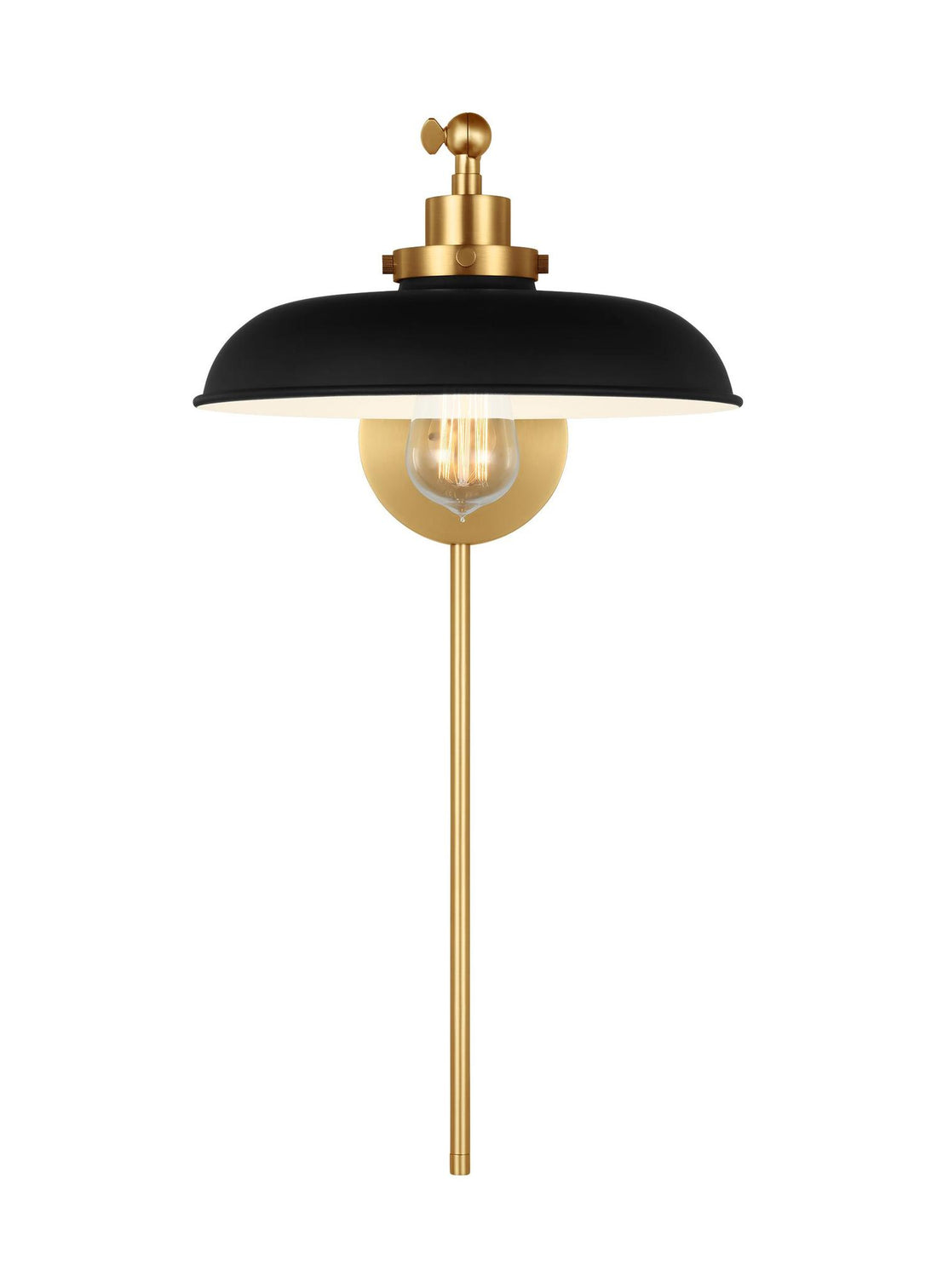 VISUAL COMFORT & CO., WELLFLEET SINGLE ARM WIDE TASK SCONCE, WALL SCONCES