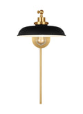 VISUAL COMFORT & CO., WELLFLEET SINGLE ARM WIDE TASK SCONCE, WALL SCONCES