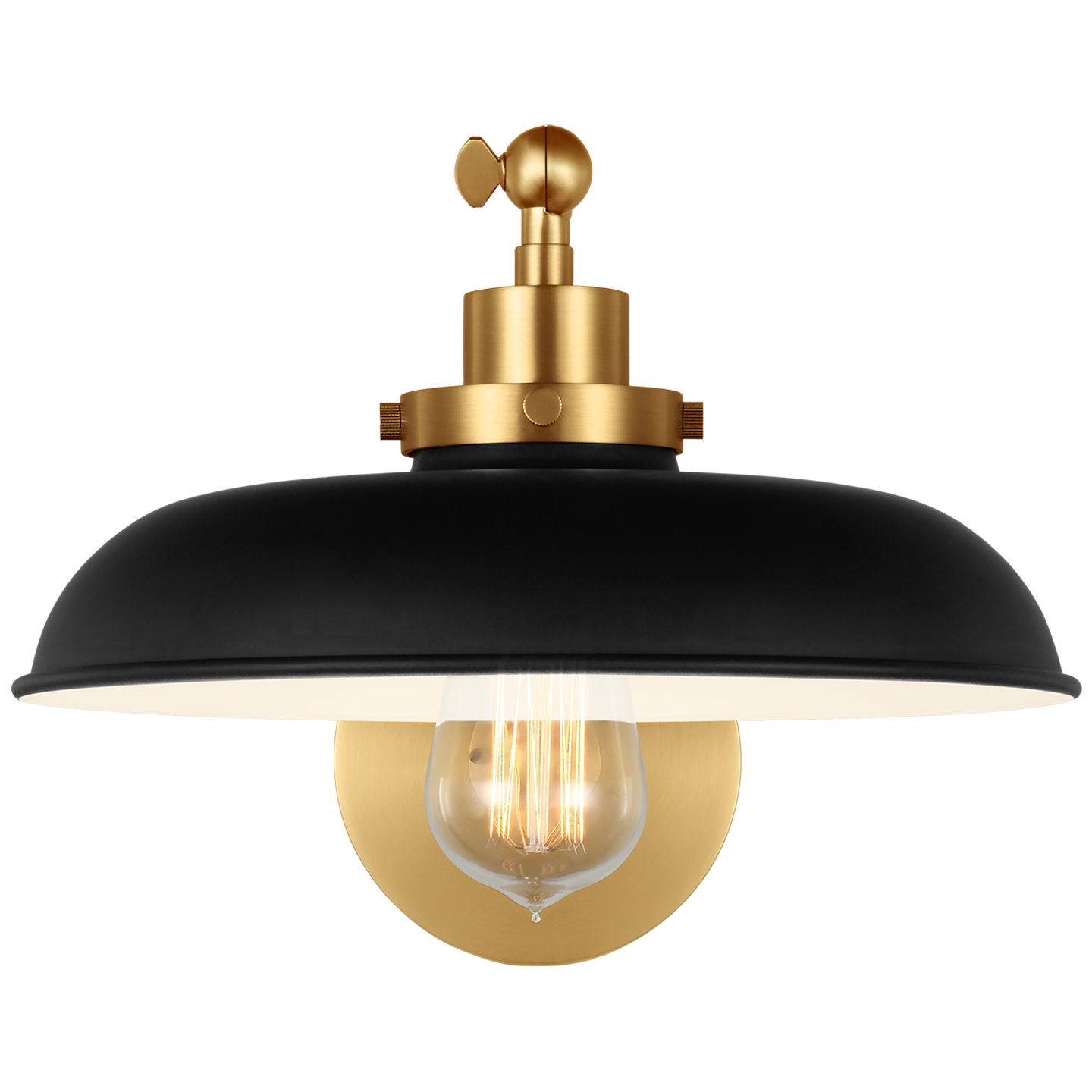 VISUAL COMFORT STUDIO, WELLFLEET SINGLE ARM WIDE TASK SCONCE, WALL SCONCES