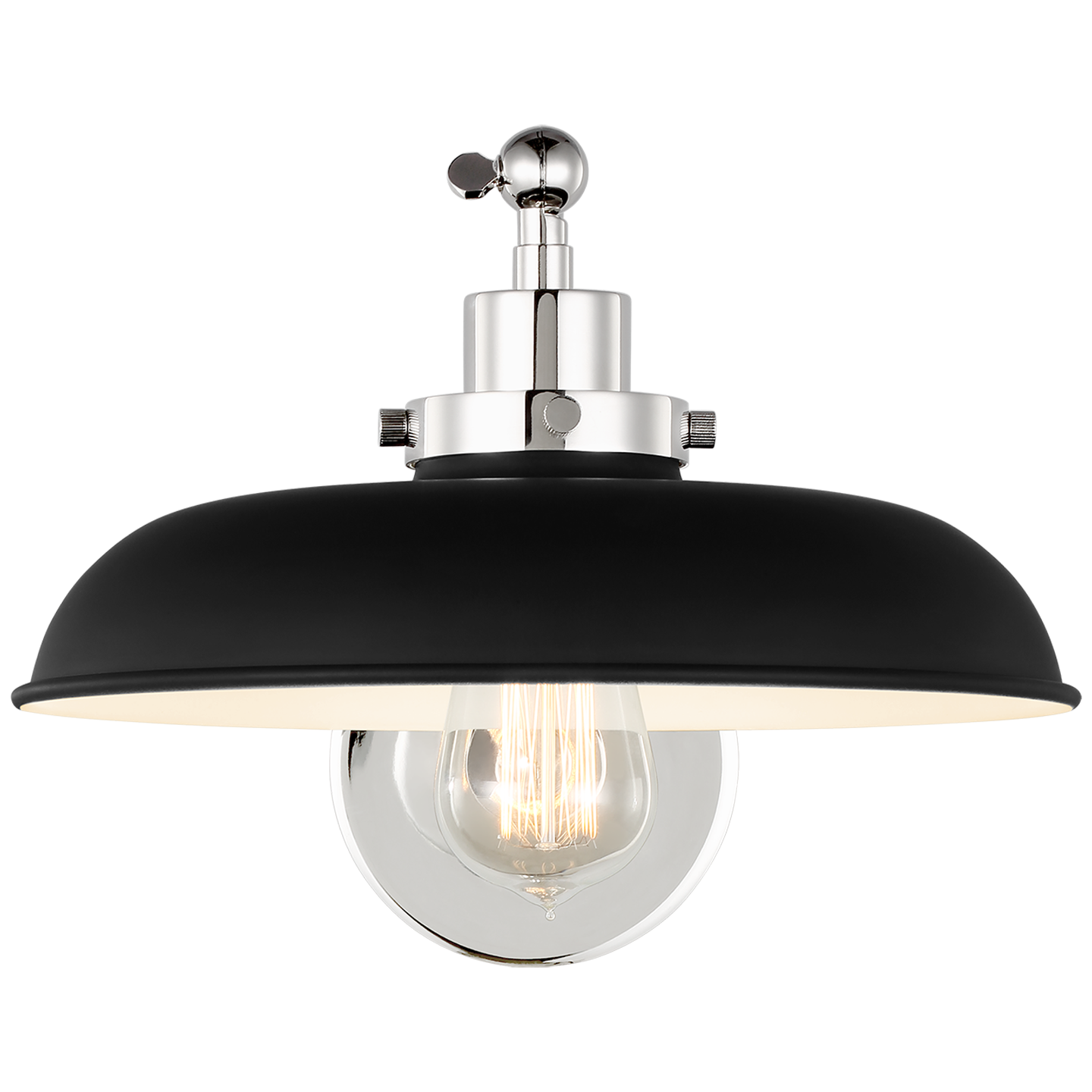 VISUAL COMFORT & CO., WELLFLEET SINGLE ARM WIDE TASK SCONCE, WALL SCONCES