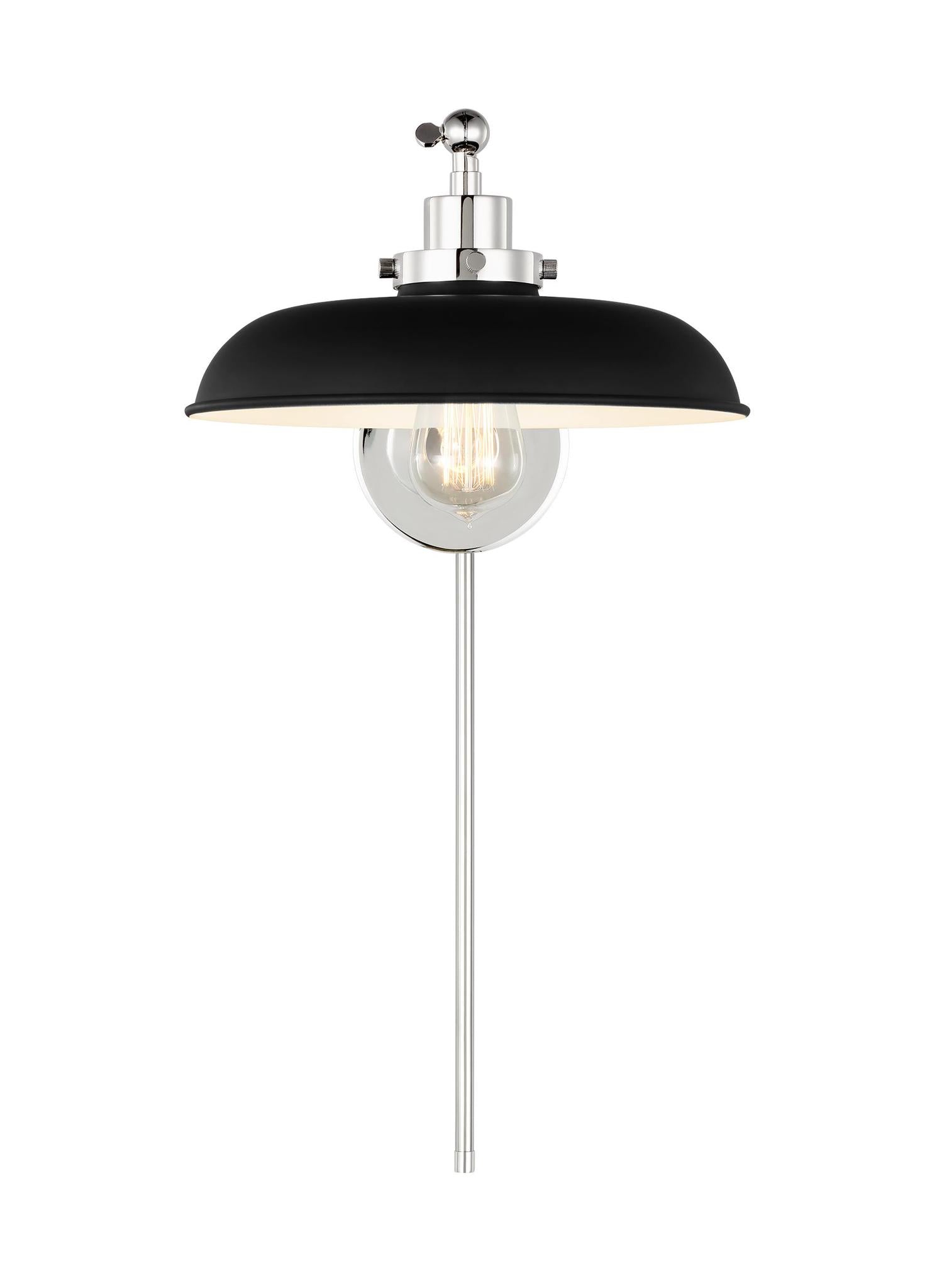 VISUAL COMFORT STUDIO, WELLFLEET SINGLE ARM WIDE TASK SCONCE, WALL SCONCES