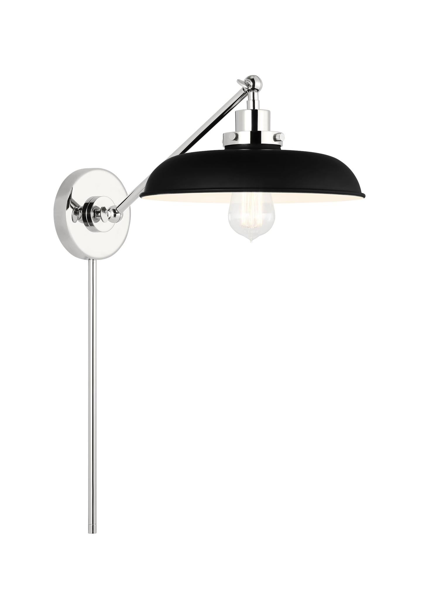 VISUAL COMFORT & CO., WELLFLEET SINGLE ARM WIDE TASK SCONCE, WALL SCONCES