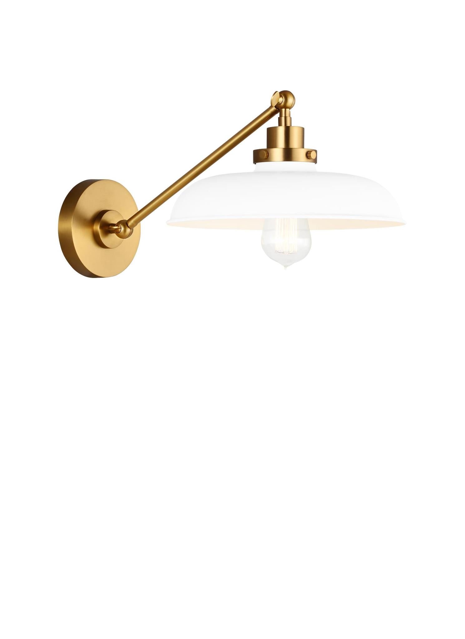 VISUAL COMFORT STUDIO, WELLFLEET SINGLE ARM WIDE TASK SCONCE, WALL SCONCES