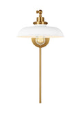 VISUAL COMFORT & CO., WELLFLEET SINGLE ARM WIDE TASK SCONCE, WALL SCONCES