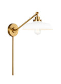 VISUAL COMFORT STUDIO, WELLFLEET SINGLE ARM WIDE TASK SCONCE, WALL SCONCES