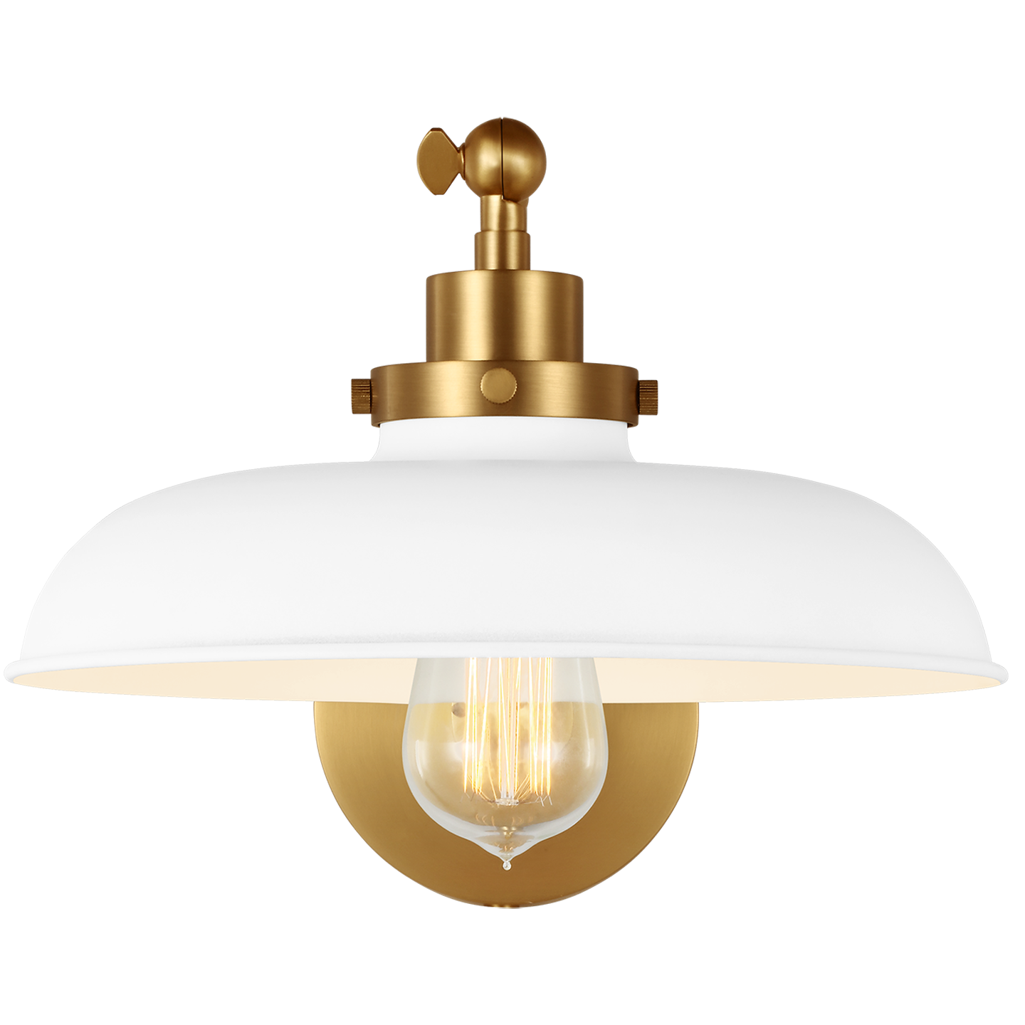 VISUAL COMFORT STUDIO, WELLFLEET SINGLE ARM WIDE TASK SCONCE, WALL SCONCES